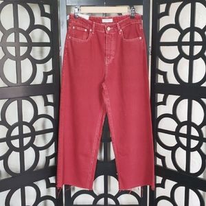 ZARA The High Waist Culotte Vermont Red